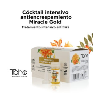 CÓCKTAIL INTENSIVO ANTIENCRESPAMIENTO MIRACLE GOLD TAHE