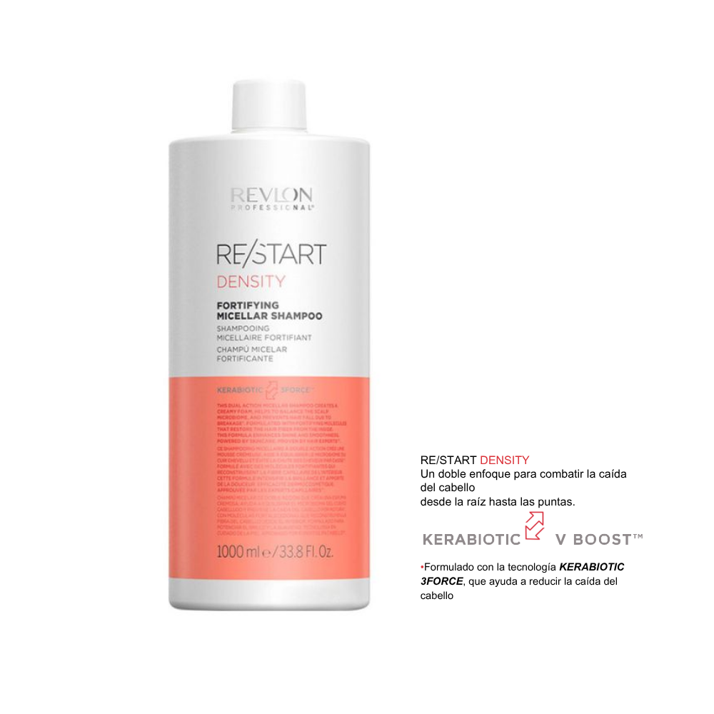 SHAMPOO MICELAR FORTIFICANTE DENSITY RECOVERY RESTART - Imagen 2