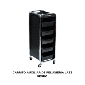 CARRITO AUXILIAR DE PELUQUERIA JAZZ NEGRO