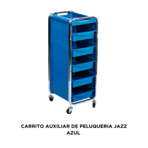 CARRITO AUXILIAR DE PELUQUERIA JAZZ AZUL