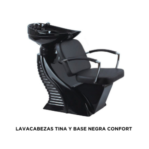 LAVACABEZAS TINA Y BASE NEGRA CONFORT