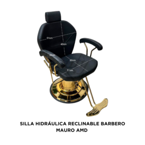 SILLA HIDRÁULICA RECLINABLE BARBERO MAURO AMD