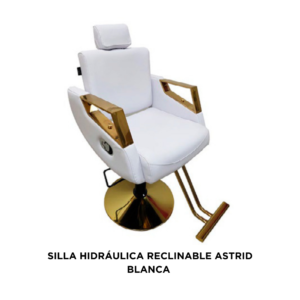 SILLA HIDRÁULICA RECLINABLE ASTRID BLANCA