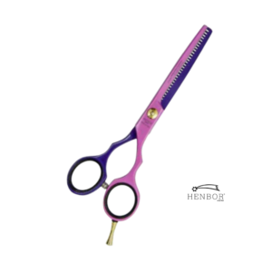 TIJERA DE CORTE ENTRESACAR LINEA GOLDEN COLOR LINE PINK&PURPLE