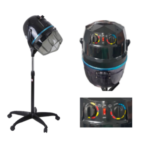 SECADOR CON PEDESTAL NEGRO TIPO DIAMANTE 1800W 110V/200V