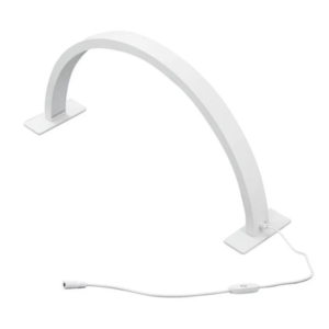 LÁMPARA LED DE MESA MEDIA LUNA PARA MANICURE BLANCA 73X37CM