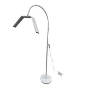 LÁMPARA LED CON PEDESTAL BLANCA 1.95 X 50 CM